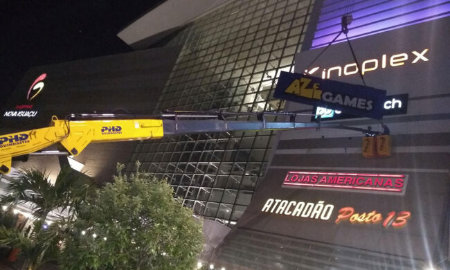 banner içamento de cesta aéreo